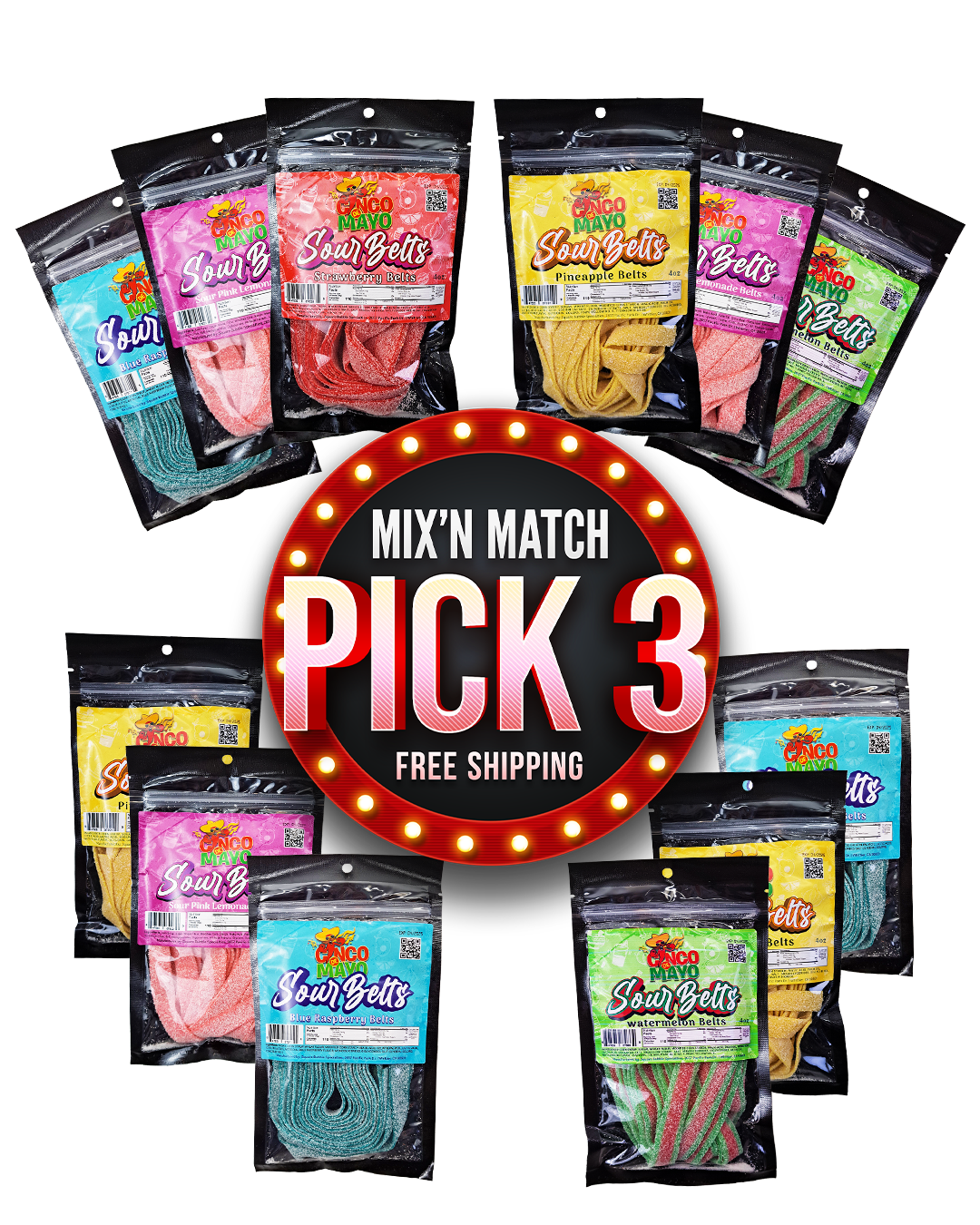 Sour Belts | Pick 3