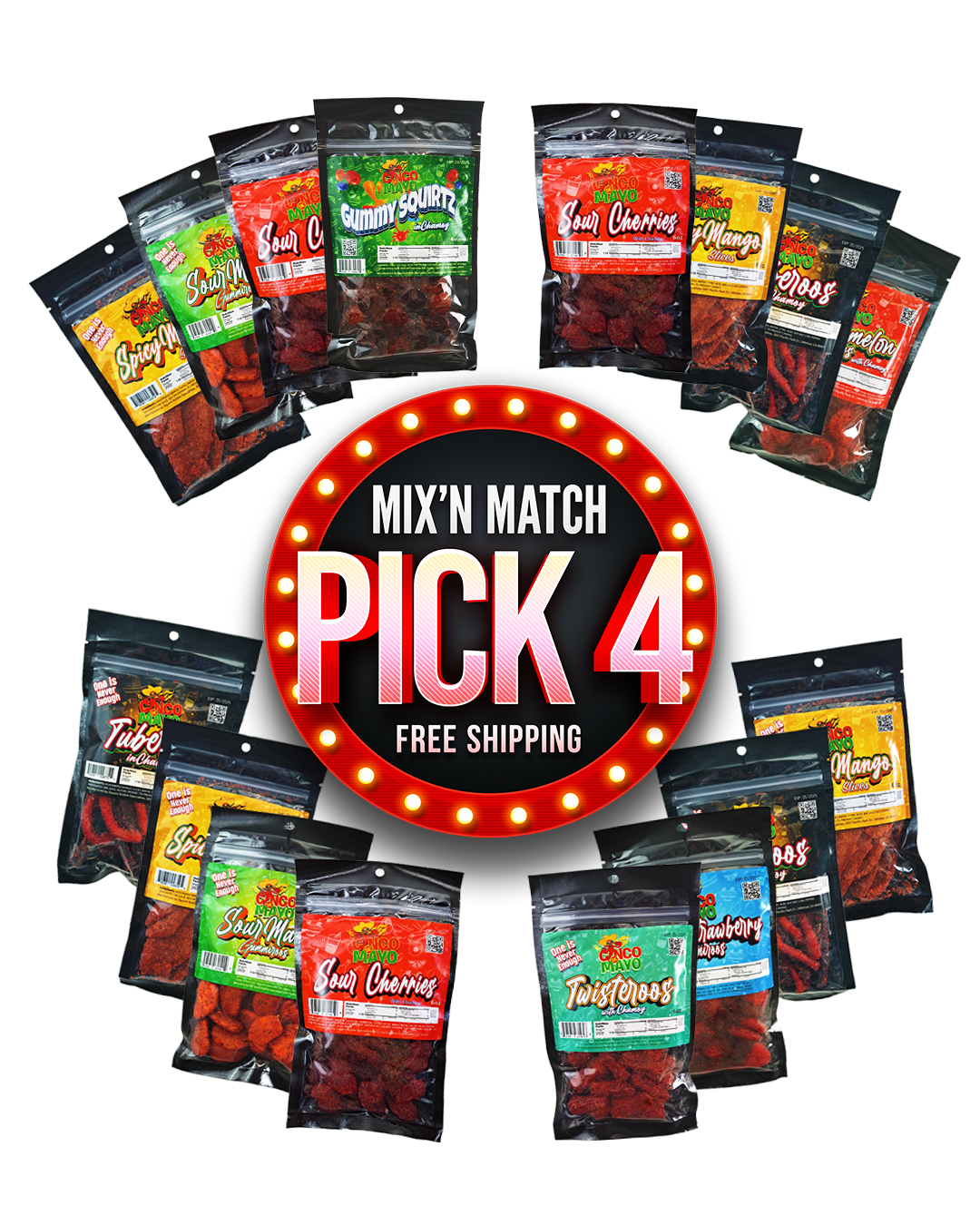 Chamoy Infused Gummies | Pick 4